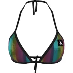 Calvin Klein Triangle Pride Bikini Top - Multi