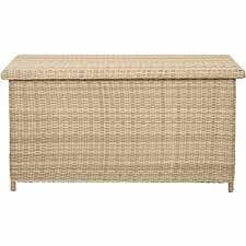 Royalcraft Wentworth Rattan Storage Box including Gas Lift Top Synthetic Rattan