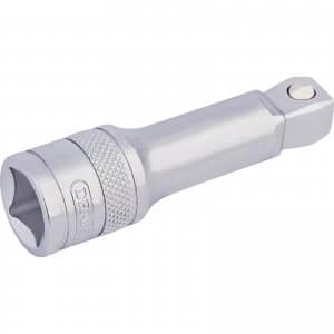 Draper 1/2" Drive Satin Chrome Wobble Socket Extension Bar 1/2" 75mm
