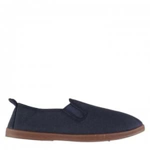 Slazenger Kung Fu Junior Boys Canvas Shoes - Navy
