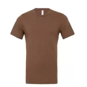 Bella + Canvas Adults Unisex Heather CVC T-Shirt (M) (Heather Brown)