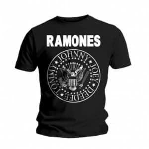 Ramones Seal Mens Black T-Shirt XX Large