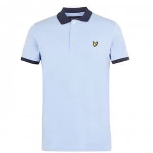 Lyle and Scott Contrast Collar Polo Shirt - Blue/Navy Z811