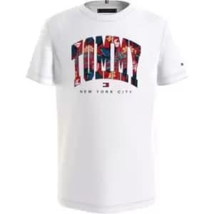 Tommy Hilfiger Tropical Varsity Tee S/S - White