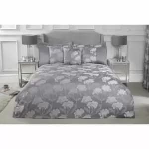Emma Barclay Blossom Duvet Set Double Bed Silver
