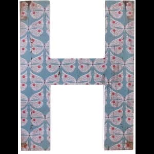 Letter H Wall Plaque