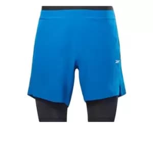 Reebok Two-in-One Strength Shorts Mens - Vector Blue