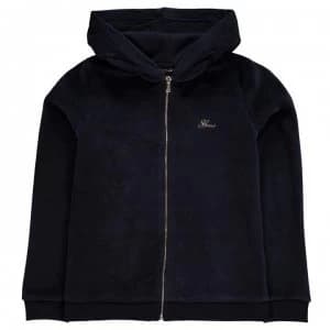 Guess Girls Logo Zip Hoodie - Deck Blue DEKB
