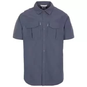 Trespass Mens Baddenotch Travel Shirt (M) (Dark Grey)