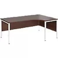 Dams International Right Hand Ergonomic Desk MB18ERWHW 1,800 x 1,200 x 725 mm