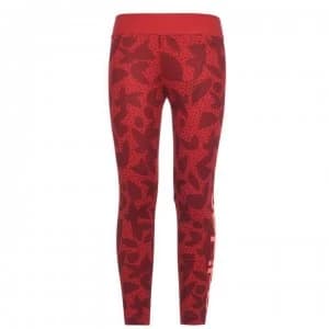 adidas Girls Workout Climalite Xperior Leggings - Scarlet/AOP