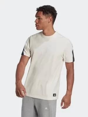adidas Future Icons Single Jersey Tee, White Size M Men