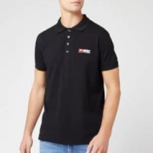 Diesel Mens Weet Polo Shirt - Black - L