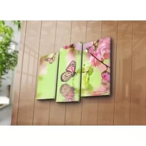 3KBPAT-22 Multicolor Decorative Canvas Painting (3 Pieces)