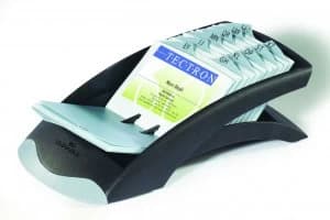 Durable Visifix Desk Business Card Index Black 241301