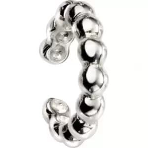 Beginnings Sterling Silver C161 Ball Hoop Earrings Ear Cuff