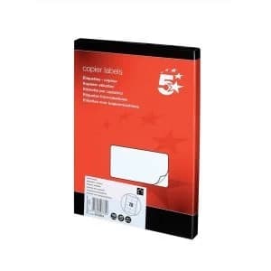 5 Star Office Multipurpose Labels Laser 10 per Sheet 105x58mm White 1000 Labels