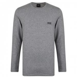 Hugo Boss Long Sleeve Logo T-Shirt Grey Size L Men