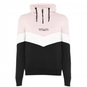 SoulCal Cut and Sew OTH Hoodie Ladies - Black/Pink