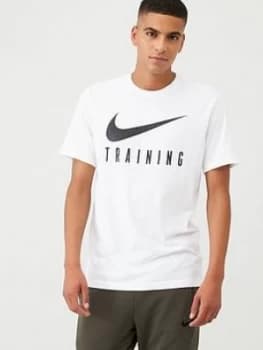 Nike Dry Train Tee - White/Black, Size 2XL, Men