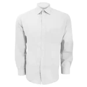 Kustom Kit Mens Long Sleeve Business Shirt (14.5inch) (White)