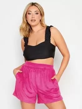 Yours Towelling Beach Short - Pink, Size 14-16, Women