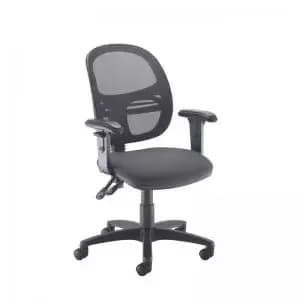 Jota Mesh medium back operators chair with adjustable arms - Blizzard