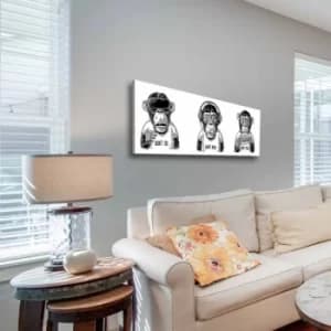 30902021C-014 Multicolor Decorative Canvas Painting