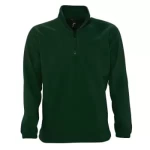 SOLS Ness Unisex Zip Neck Anti-Pill Fleece Top (3XL) (Forest Green)