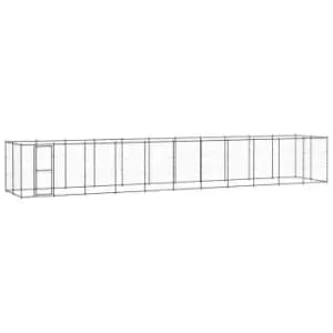 Vidaxl Outdoor Dog Kennel Steel 26.62 M