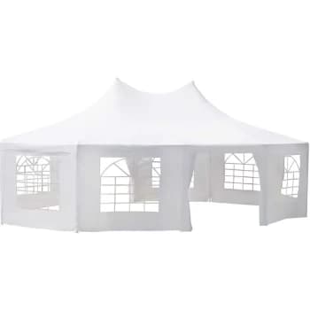 Outsunny - 10 Sides Heavy Duty Tent Gazebo Outdoor Party Wedding Event Marquee