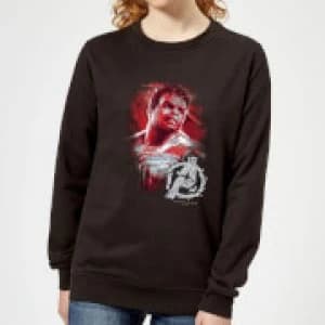 Avengers Endgame Hulk Brushed Womens Sweatshirt - Black