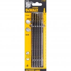 DEWALT T718BF Long Life Bi-Metal Jigsaw Blades Pack of 5