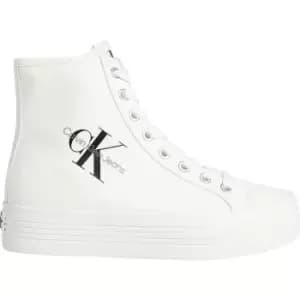Calvin Klein Jeans Vulcanized Flatform Mid Cut - White