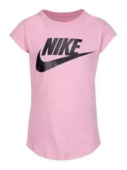 Nike Younger Girls Futura Ss Tee, Pink, Size 4-5 Years, Women