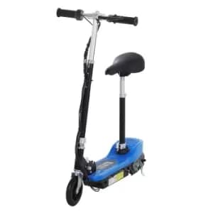 HOMCOM Kids Foldable Electric E-Scooter 120W w/ Brake Kickstand, Blue
