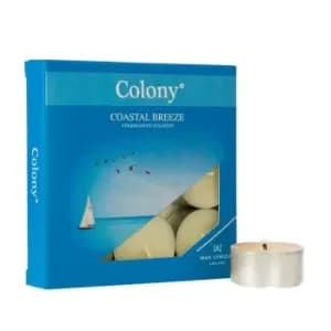 Wax Lyrical Colony Tealights, Coastal Breeze, Box of 9