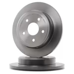 PAIR PAINTED BREMBO BRAKE DISCS 08.A863.11