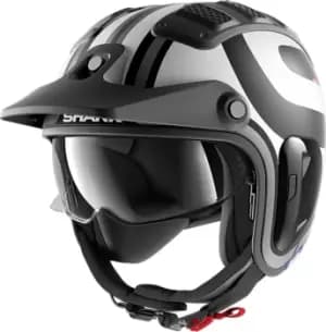Shark X-Drak 2 Thrust R Jet Helmet, black-white, Size S, black-white, Size S