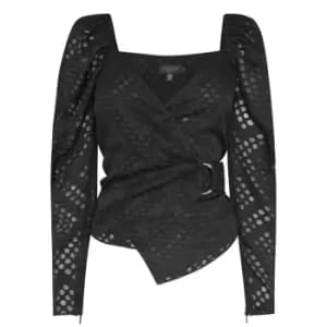 Ted Baker Lazare Wrap Top - Black