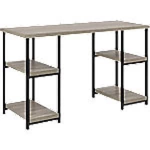Alphason Desk 9832096PCOM Weathered Oak, Black 1,207 x 457 x 735 mm