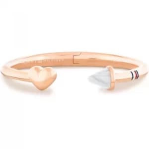Tommy Hilfiger Jewellery Hinged Open Heart Bangle