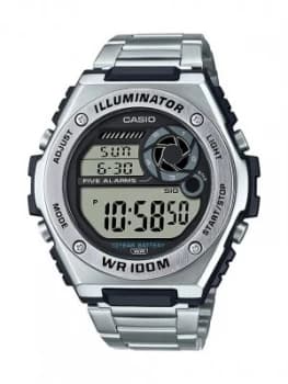 Casio Mens Illuminator Silver Stainless Steel Bracelet Watch