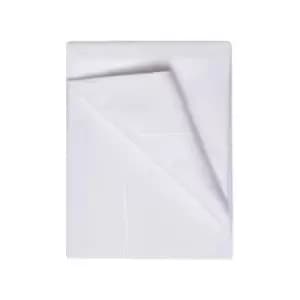 Belledorm Premium Blend 500 Thread Count Cotton Rich Sateen Flat Sheet, White, Single