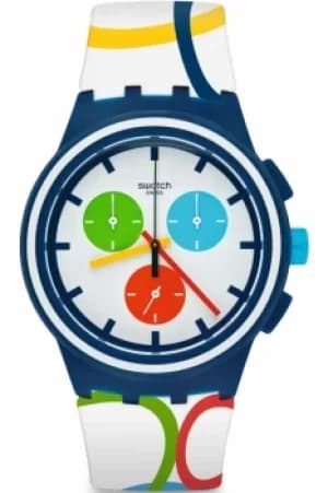 Unisex Swatch Rio All Around Chronograph Watch SUSN100