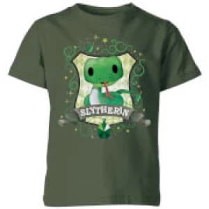 Harry Potter Kids Slytherin Crest Kids T-Shirt - Forest Green - 11-12 Years