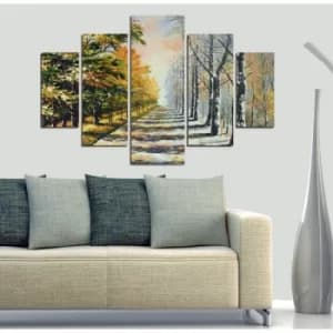 ST069 Multicolor Decorative MDF Painting (5 Pieces)