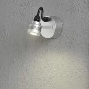 Monza Outdoor Modern Wall Light Adjustable 1x 1W High Power LED Spotlight, IP54