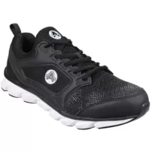 Amblers Safety Mens AS707 Lightweight Non-Leather Safety Trainer (10 UK) (Black) - Black