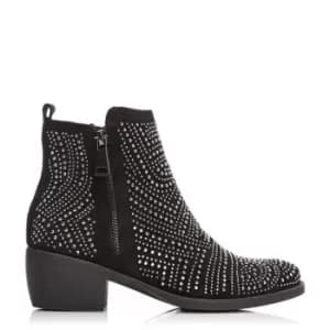 Moda in Pelle Beria Ankle Boots - Black